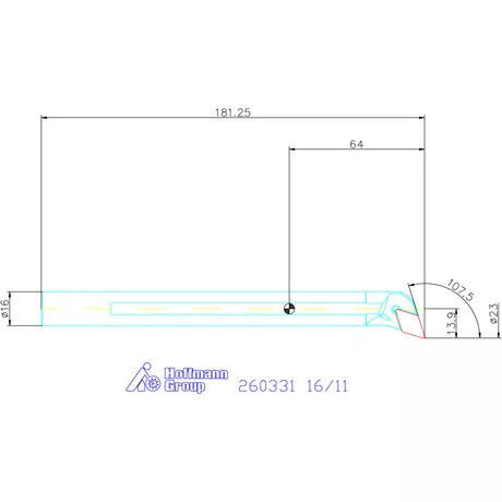 GARANT Master Turn furatkés, acél, spirális  16/11 mm