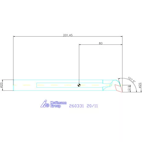 GARANT Master Turn furatkés, acél, spirális  20/11 mm