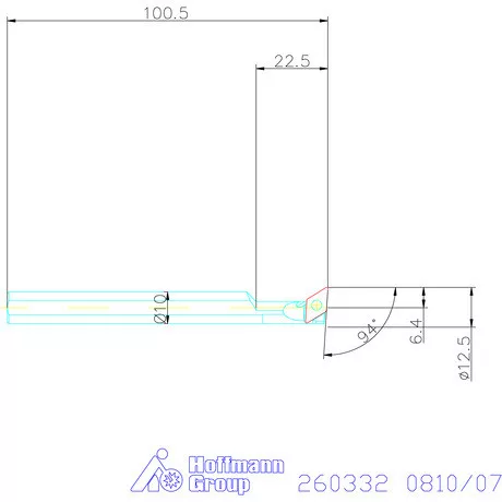 Furatkés HSS  0810/07 mm