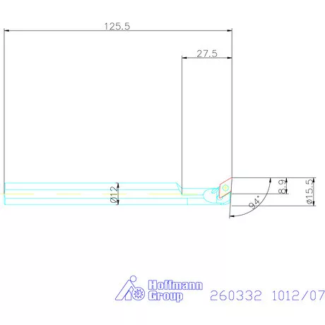 Furatkés HSS  1012/07 mm