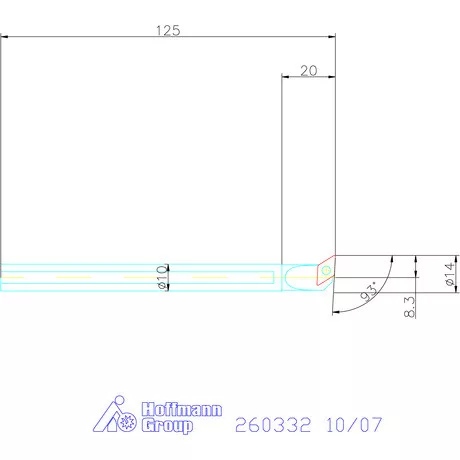 Furatkés HSS  10/07 mm