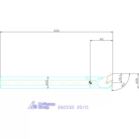 Furatkés HSS  20/11 mm