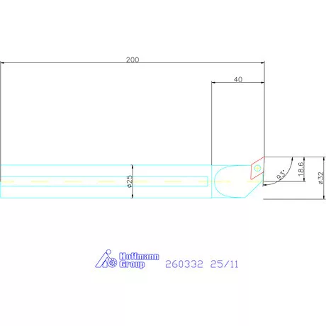 Furatkés HSS  25/11 mm