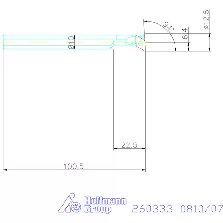 Furatkés HSS  0810/07 mm