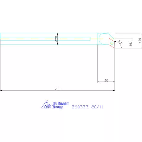 Furatkés HSS  20/11 mm