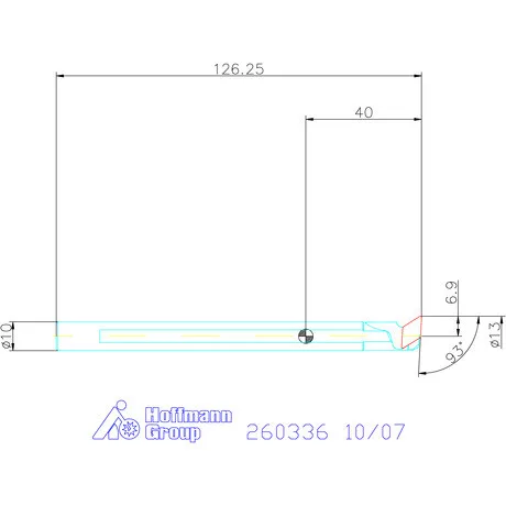 GARANT Master Turn furatkés, acél, spirális  10/07 mm
