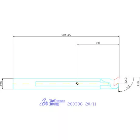 GARANT Master Turn furatkés, acél, spirális  20/11 mm