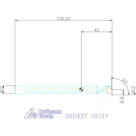 GARANT Master Turn furatkés, acél, spirális  10/07 mm