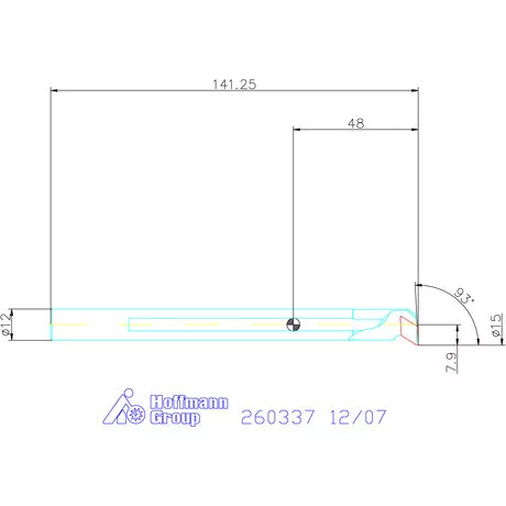 GARANT Master Turn furatkés, acél, spirális  12/07 mm