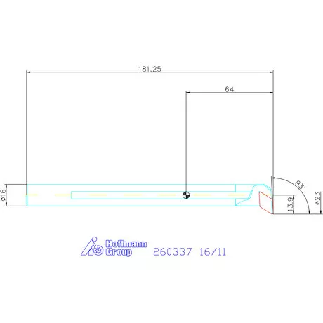 GARANT Master Turn furatkés, acél, spirális  16/11 mm