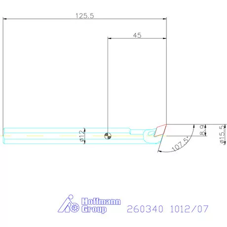 Furatkés, acél  1012/07 mm