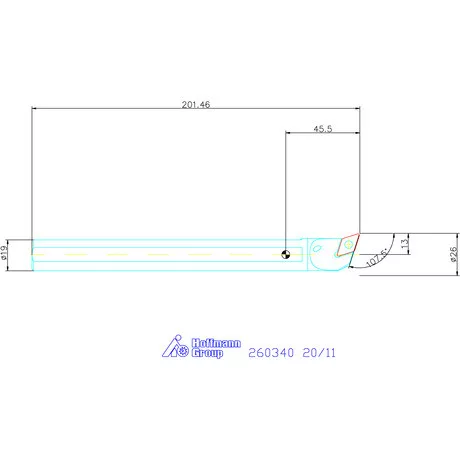 Furatkés, acél  20/11 mm