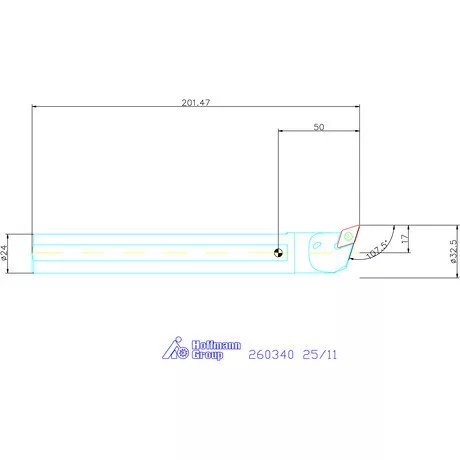 Furatkés, acél  25/11 mm