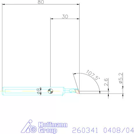 Furatkés, acél  0408/04 mm