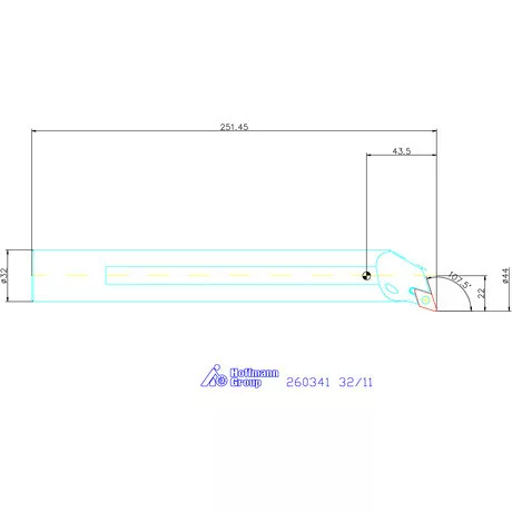 Furatkés, acél  32/11 mm