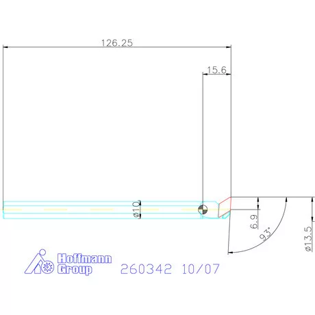 Furatkés, acél  10/07 mm