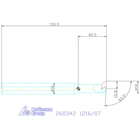 Furatkés, acél  1216/07 mm