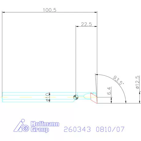 Furatkés, acél  0810/07 mm