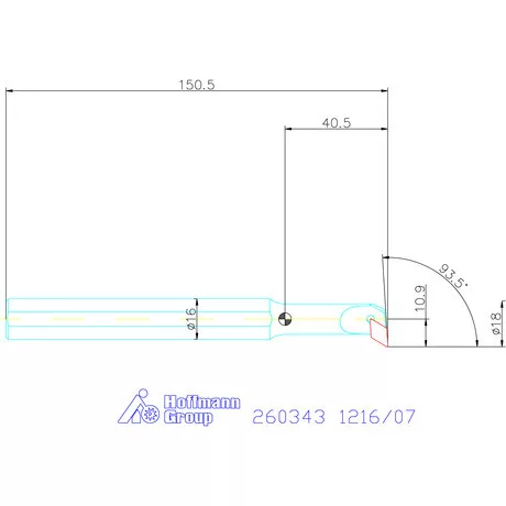 Furatkés, acél  1216/07 mm