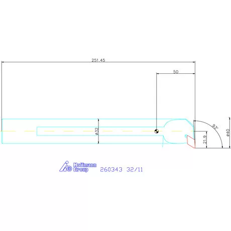 Furatkés, acél  32/11 mm