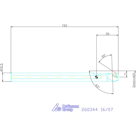 Furatkés, acél  16/07 mm