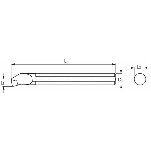Furatkés, acél  16/09 mm