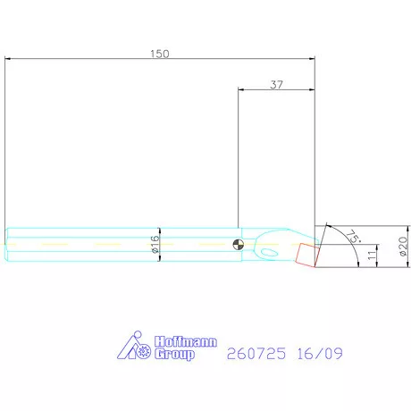 Furatkés, acél  16/09 mm