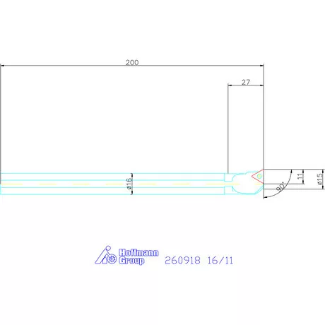 Furatkés, HM  16/11 mm