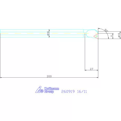 Furatkés, HM  16/11 mm