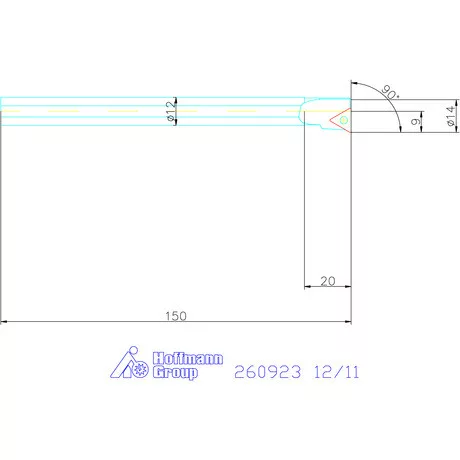 Furatkés HSS  12/11 mm