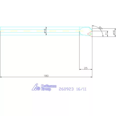 Furatkés HSS  16/11 mm