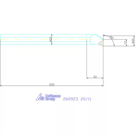 Furatkés HSS  20/11 mm
