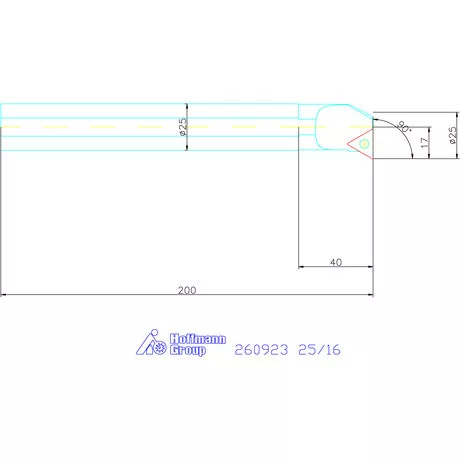 Furatkés HSS  25/16 mm