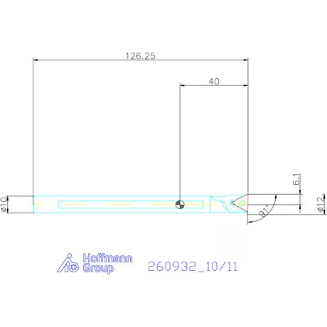 GARANT Master Turn furatkés, acél, spirális  10/11 mm