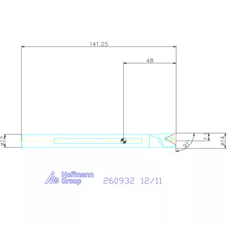 GARANT Master Turn furatkés, acél, spirális  12/11 mm