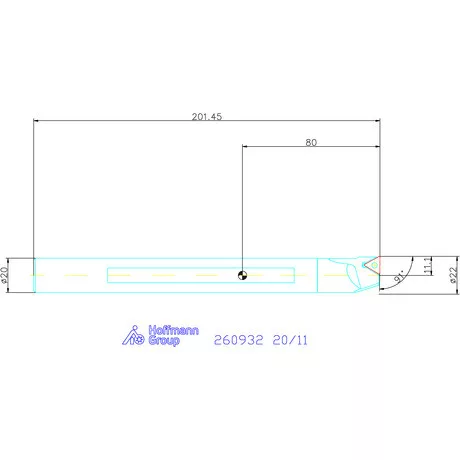 GARANT Master Turn furatkés, acél, spirális  20/11 mm