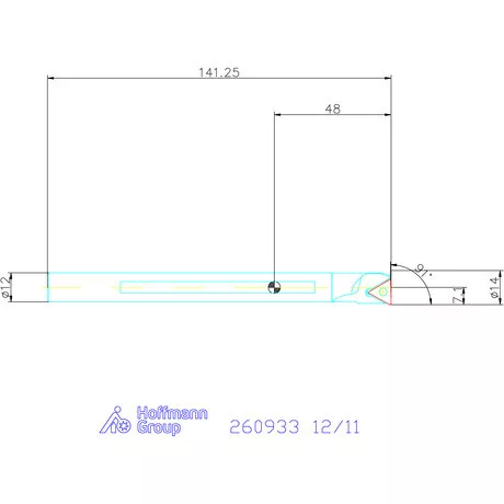GARANT Master Turn furatkés, acél, spirális  12/11 mm