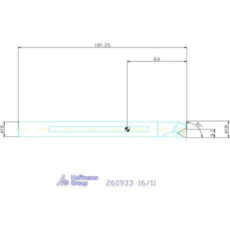GARANT Master Turn furatkés, acél, spirális  16/11 mm