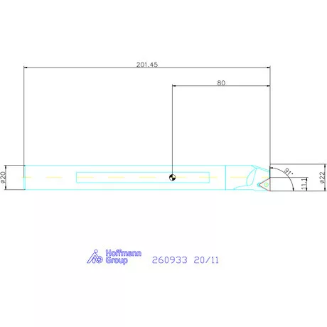 GARANT Master Turn furatkés, acél, spirális  20/11 mm