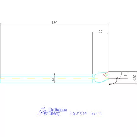Furatkés, acél  16/11 mm