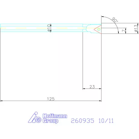 Furatkés, acél  10/11 mm
