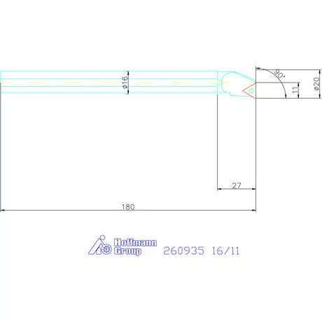 Furatkés, acél  16/11 mm