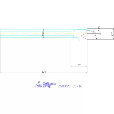 Furatkés, acél  20/16 mm
