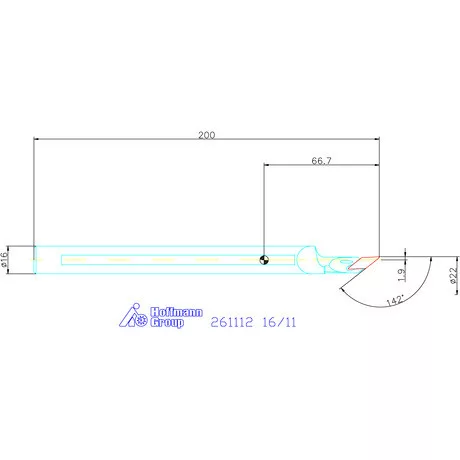 Furatkés, HM  16/11 mm
