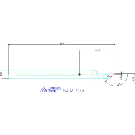 Furatkés, HM  20/11 mm