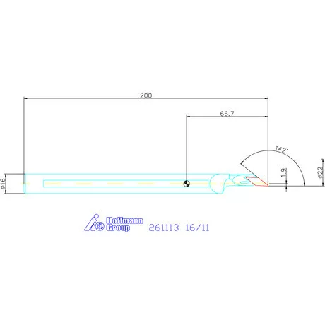 Furatkés, HM  16/11 mm