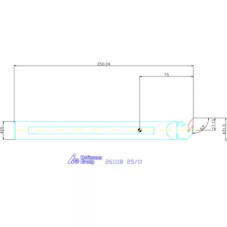 Furatkés, keményfém  25/11 mm