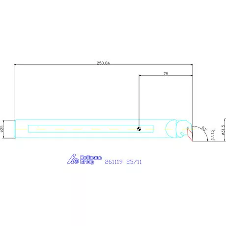 Furatkés, HM  25/11 mm