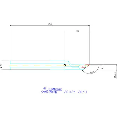 Furatkés, acél  20/11 mm