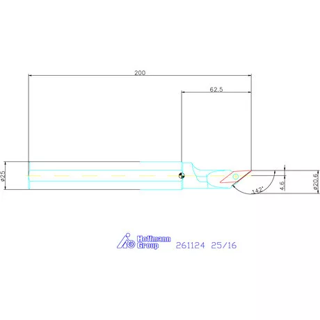 Furatkés, acél  25/16 mm